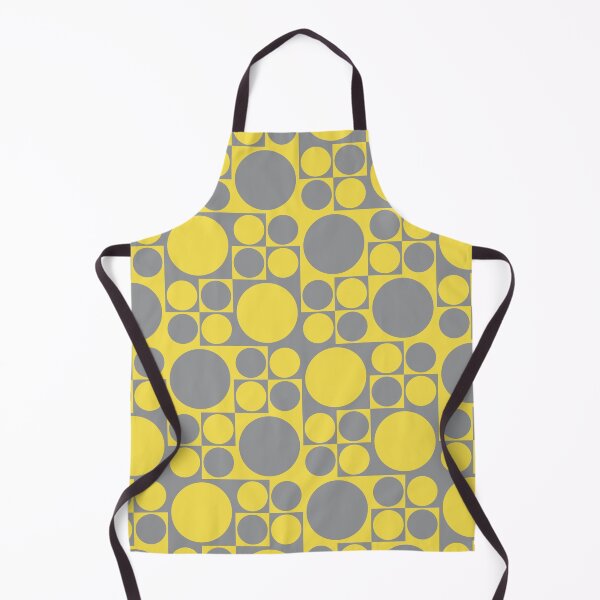 Item preview, Simple pattern with circles on square tiles in yellow and gray designed and sold by acidmit.