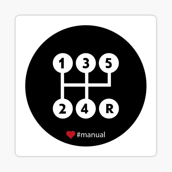 Manual Transmission Stickers Redbubble