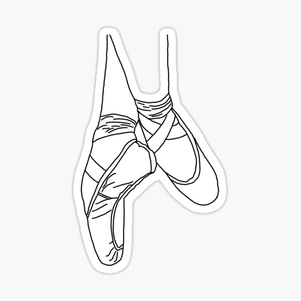 Item preview, Black and white elegant ballet pointe  designed and sold by adesignworld.