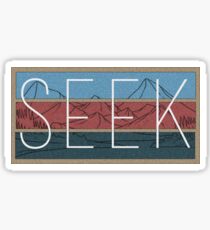 "SEEK" Sticker Sticker