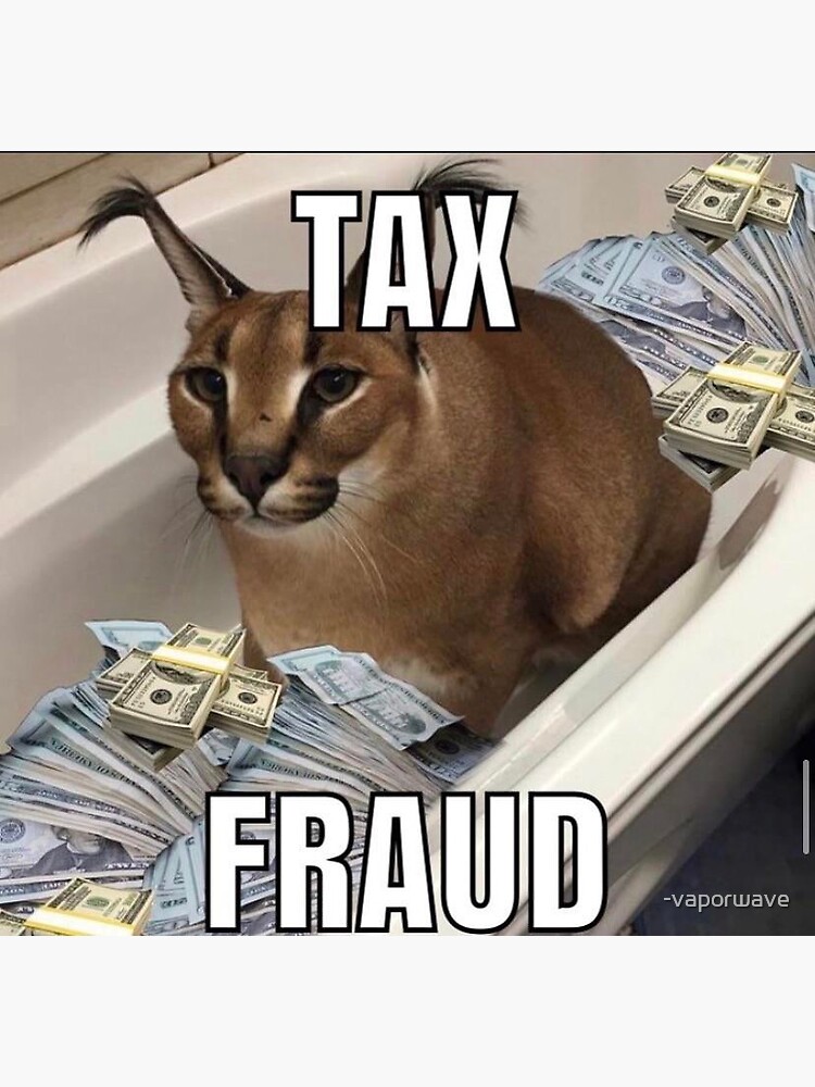 Big Floppa tax fraud Funny memes | Sticker