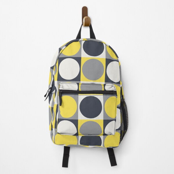 Item preview, Minimal ornament with circles on a square tiles in yellow and gray color palette variation designed and sold by acidmit.