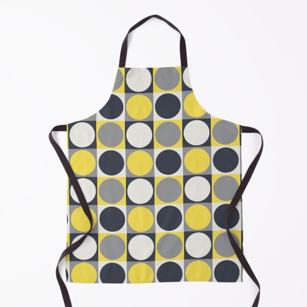 Item preview, Minimal ornament with circles on a square tiles in yellow and gray color palette variation designed and sold by acidmit.