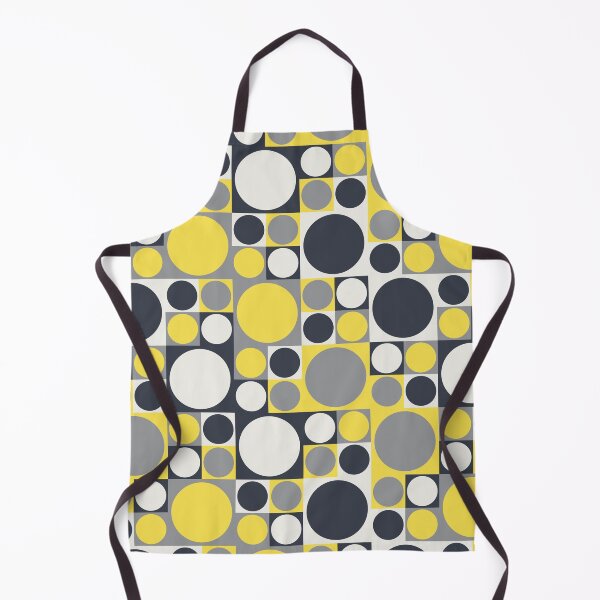Item preview, Simple ornament with circles on a square tiles in yellow and gray color palette variations designed and sold by acidmit.