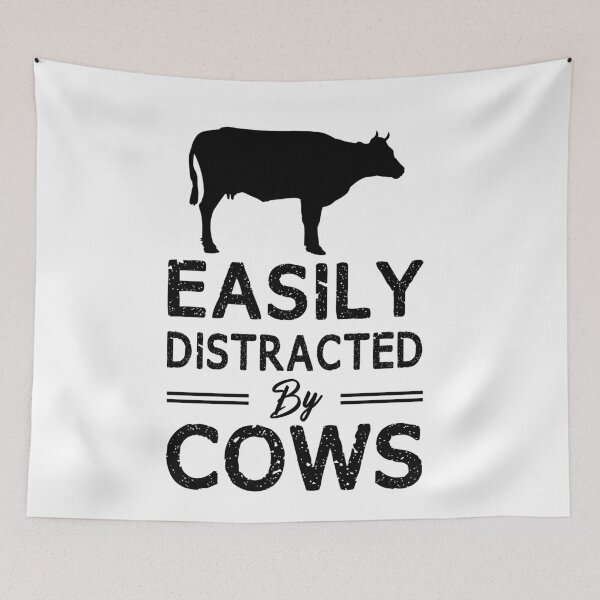 Item preview, Easily Distracted By Cows designed and sold by Andrea Lina.