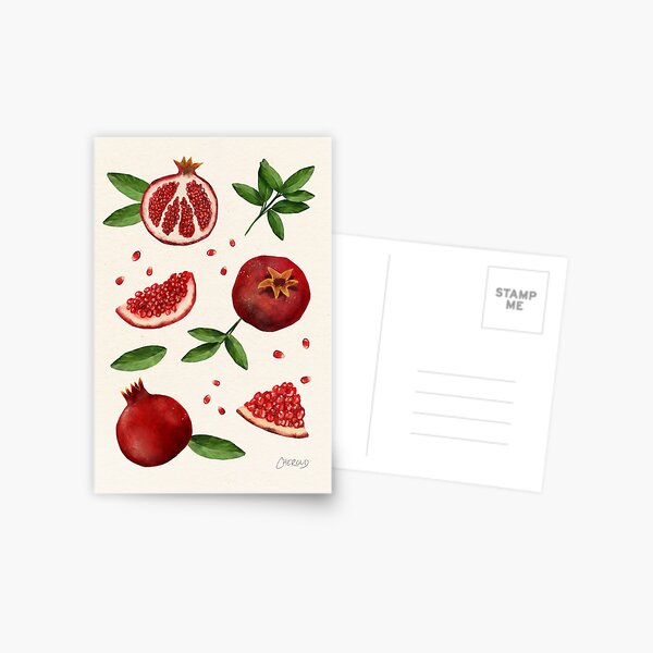 Pomegranates and Seeds  Postcard