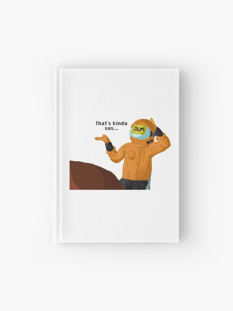 ORANGE KINDA SUS: Among Us Wide Ruled Paper Notebook Journal For