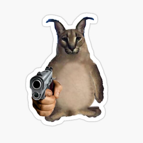 Big Floppa - Caracal meme cat / fat floppa / cursed floppa | Sticker