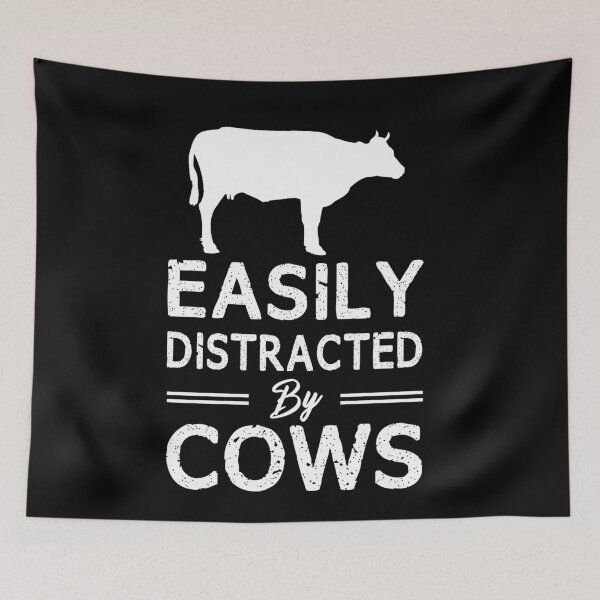 Item preview, Easily Distracted By Cows designed and sold by Andrea Lina.