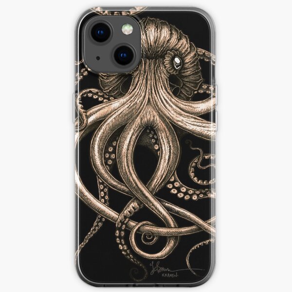 Bronze Kraken iPhone Soft Case