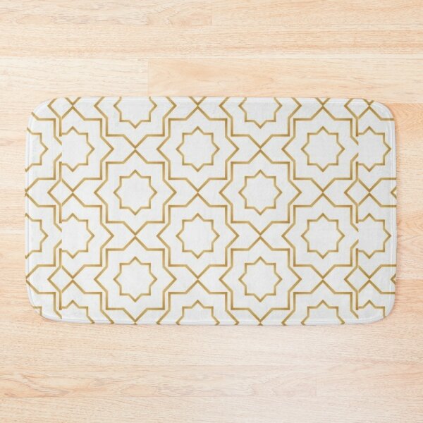 Item preview, Modern white and gold star wallpaper pattern designed and sold by astrunb5.