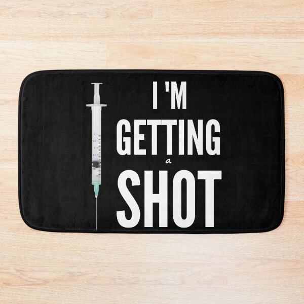 Item preview, Vaccinated. I'm Getting (a) Shot. Vaccine Vaccination Injection Needle designed and sold by JellyBeenzz.