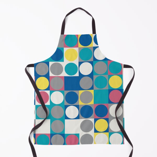 Item preview, Abstract mosaic with circles on a square tiles in random yellow and gray color palette variation designed and sold by acidmit.