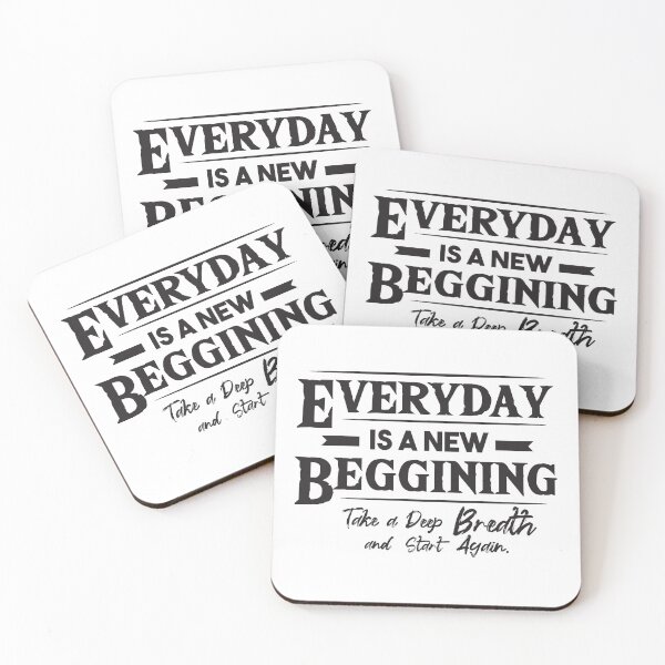 Item preview, Everyday Is a New Beginning, Take a Deep Breath, Smile and Start Again designed and sold by SAYEN.