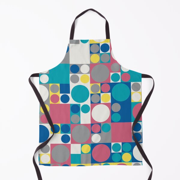 Item preview, Abstract mosaic with circles on a square tiles in random yellow and gray color palette variation designed and sold by acidmit.