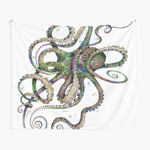 Octopsychedelia Tapestry