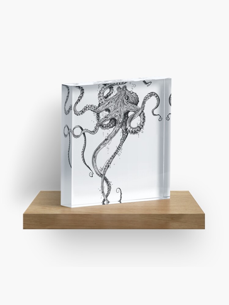 Thumbnail 1 of 5, Acrylic Block, Octopus designed and sold by taojb.