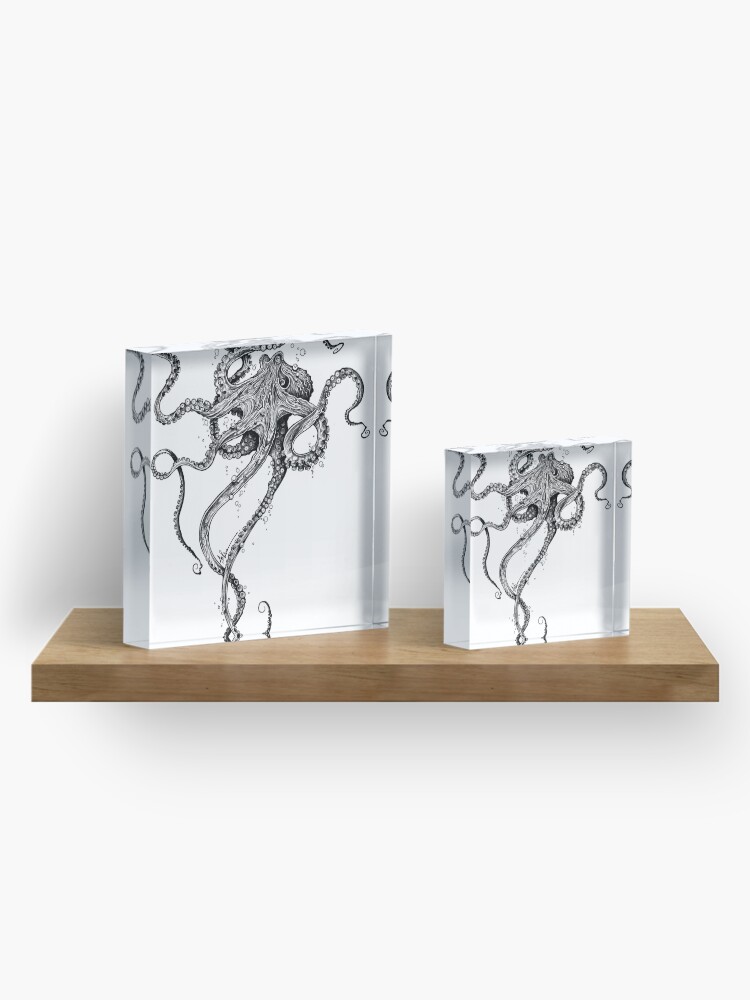 Thumbnail 4 of 5, Acrylic Block, Octopus designed and sold by taojb.