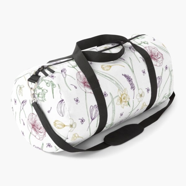 Blooming Spring Flowers Duffle Bag