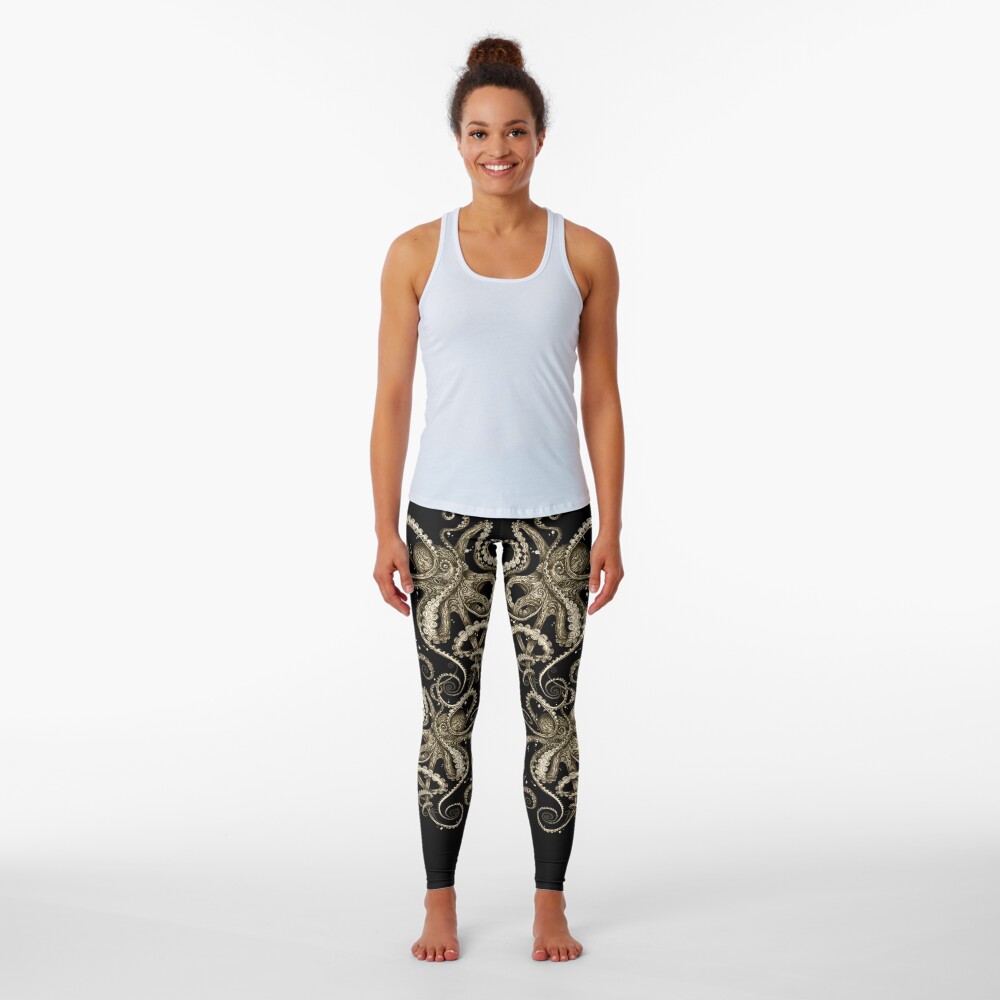 Octopsychedelia Sepia Leggings