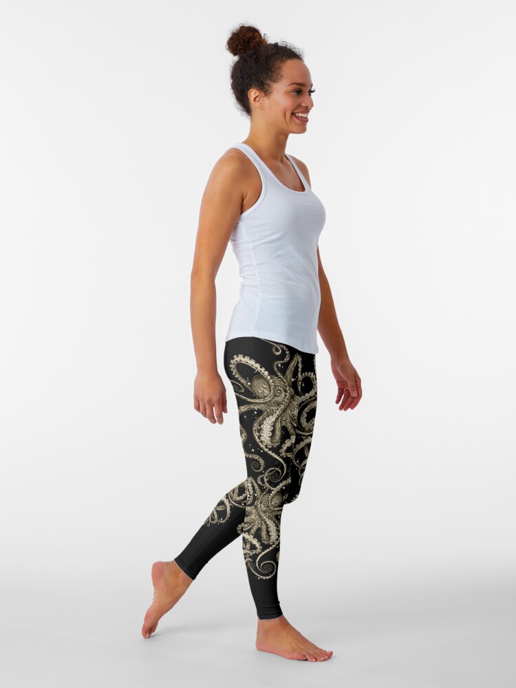 Alternate view of Octopsychedelia Sepia Leggings