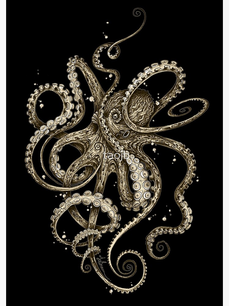 Octopsychedelia Sepia by taojb
