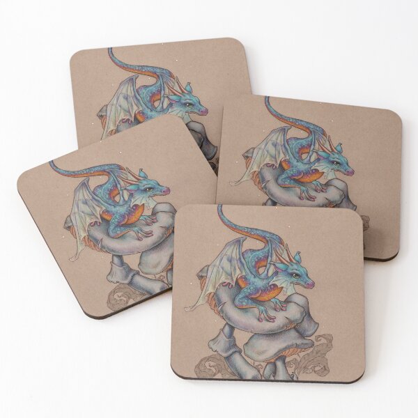 Item preview, Gobbo Dragon on Mushroom designed and sold by justteejay.