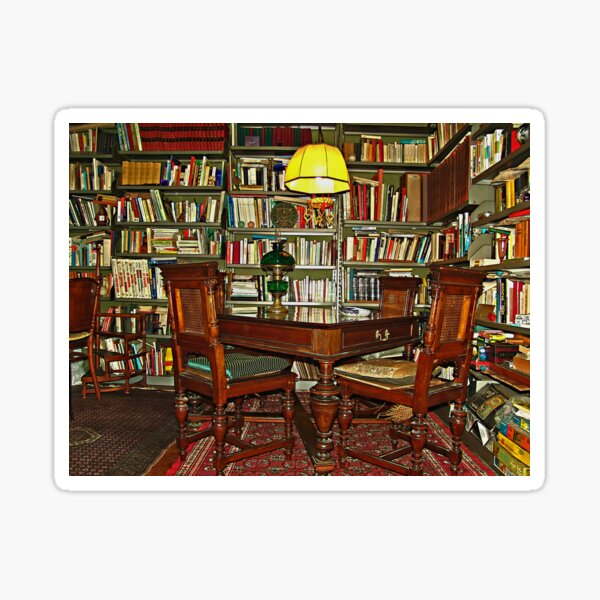 My lair full of books Sticker