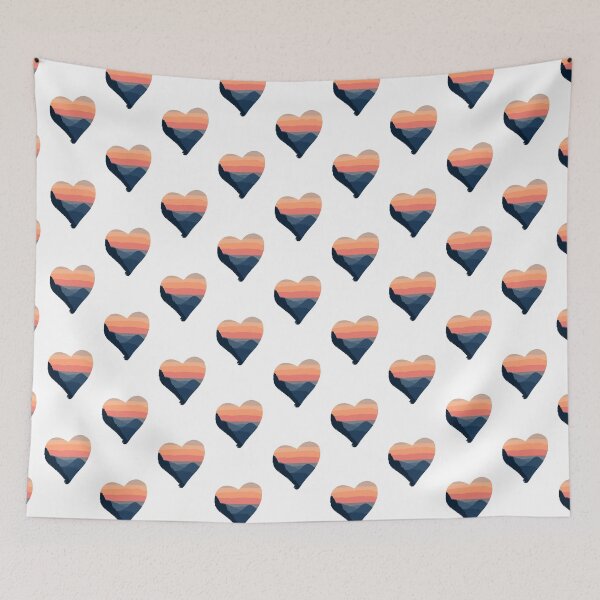 Item preview, Travel Mountain Sunset Heart designed and sold by ellabas.
