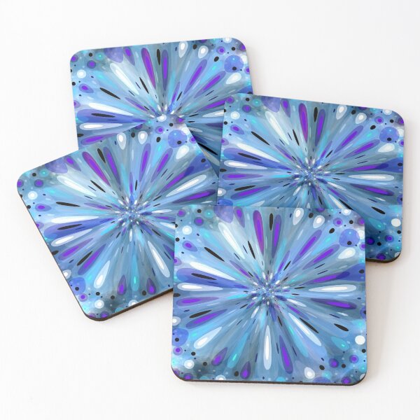 Item preview, Explotion pattern blue designed and sold by Niceprint42.