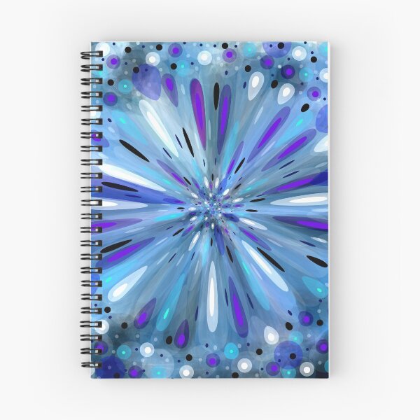 Item preview, Explotion pattern blue designed and sold by Niceprint42.