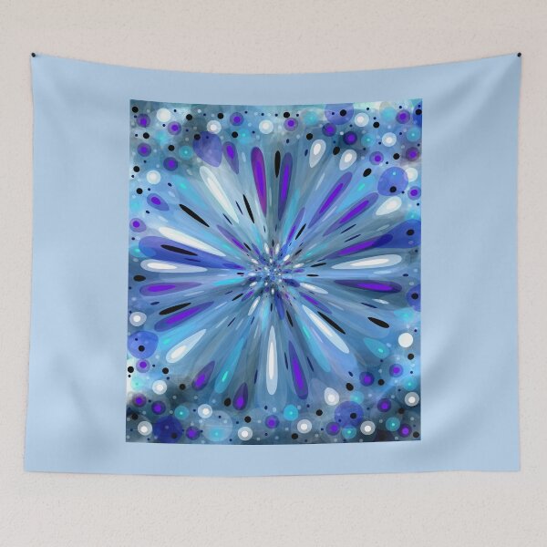 Item preview, Explotion pattern blue designed and sold by Niceprint42.