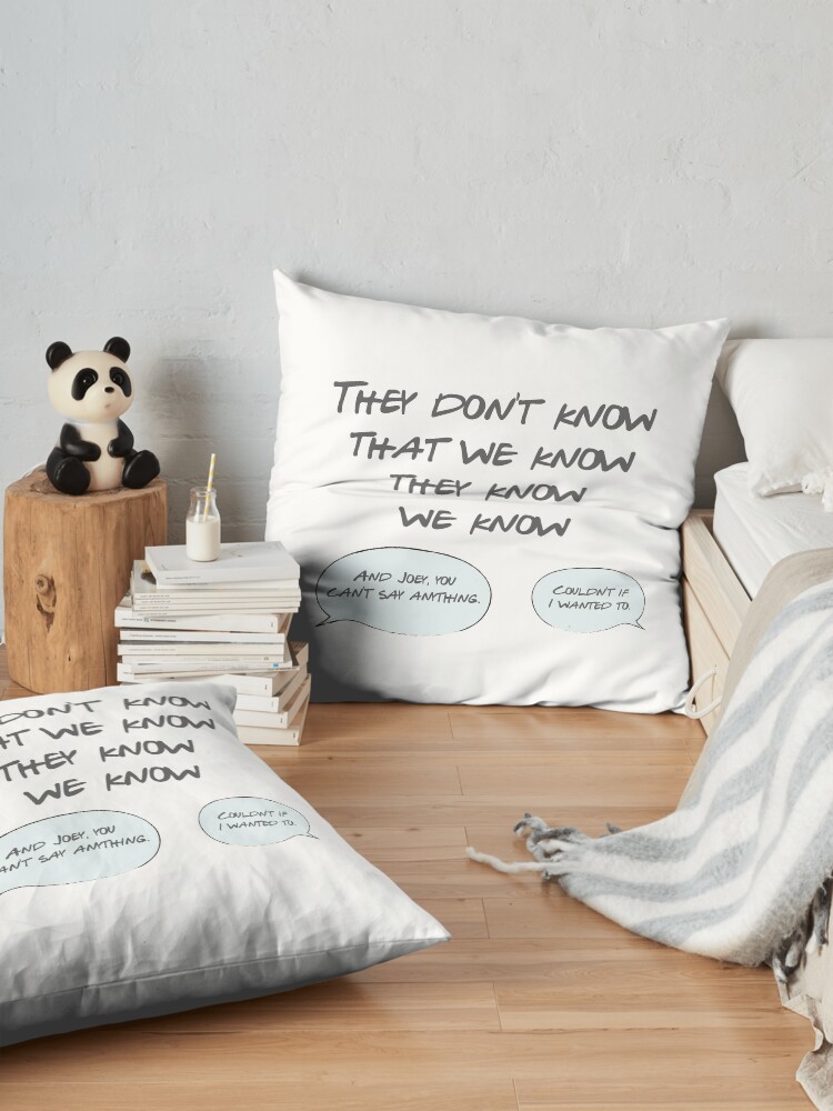 Alternate view of They Don't Know Floor Pillow
