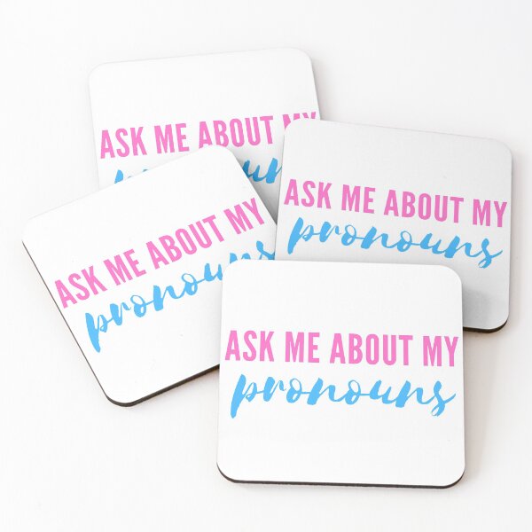 Item preview, Ask Me About My Pronouns designed and sold by CJ Vanderbeek.