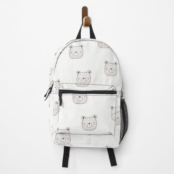 Item preview, Bears GOTS Muslin Double Gathered Fabric - white designed and sold by jwebmarket.