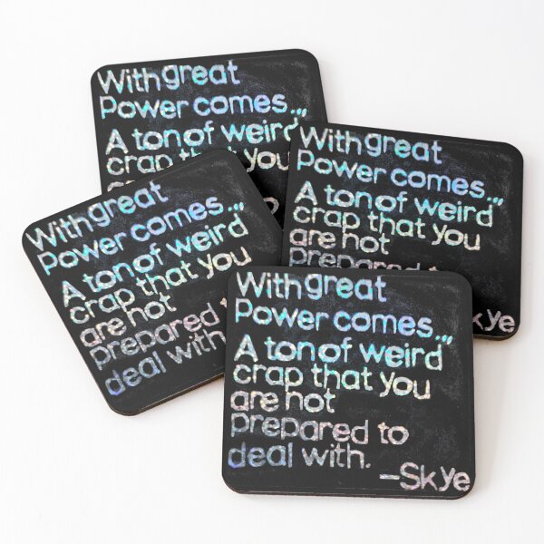 Item preview, "With great power comes..." (Rustic Background Version) designed and sold by reads.a.lot_reads.a.lini.