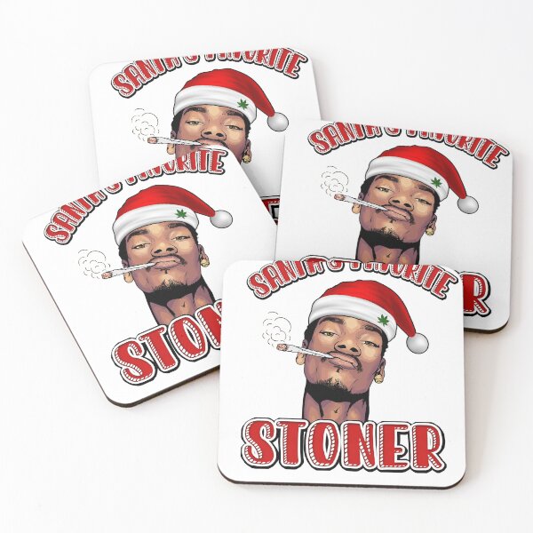 Item preview, Santa's Favoite Stoner Christmas Weed Art designed and sold by DabGraphic.