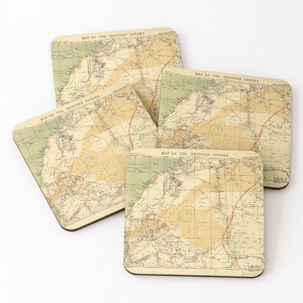 Item preview, Western Sahara Map (1876) designed and sold by allhistory.