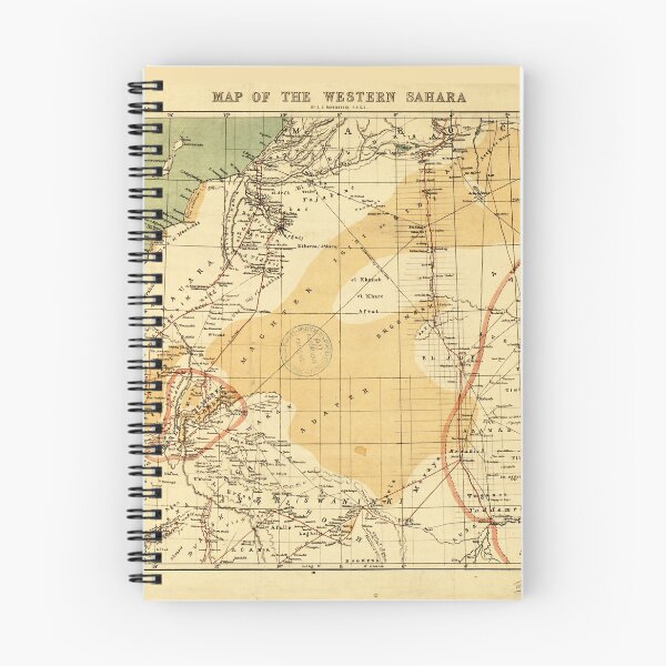 Item preview, Western Sahara Map (1876) designed and sold by allhistory.
