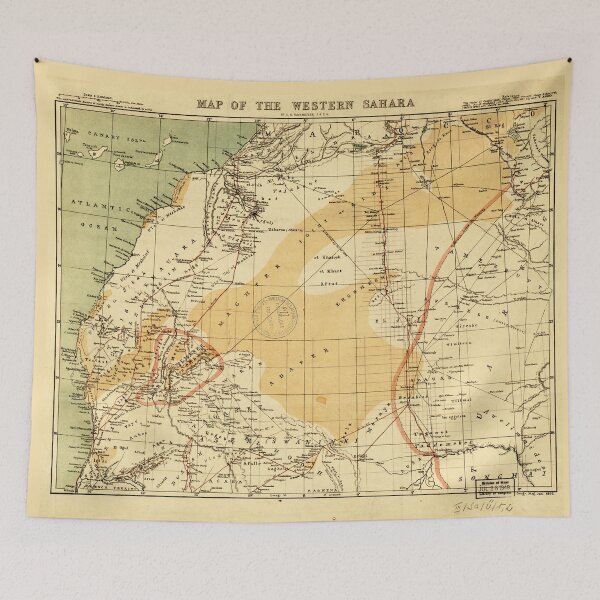 Item preview, Western Sahara Map (1876) designed and sold by allhistory.