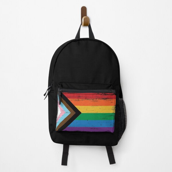 Item preview, LGBTQ - Progress Pride Flag - Vintage Paint - Gay Transgender Queer designed and sold by UBUCO.