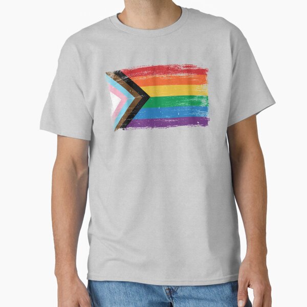 Aperçu de l'œuvre LGBTQ - Drapeau de la fierté progressiste - Peinture vintage - Gay Transgenre Queer créée et vendue par UBUCO.