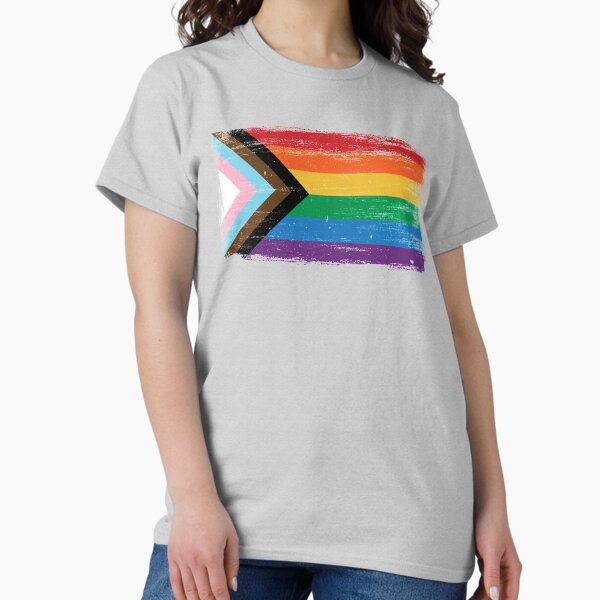 Item preview, LGBTQ - Progress Pride Flag - Vintage Paint - Gay Transgender Queer designed and sold by UBUCO.
