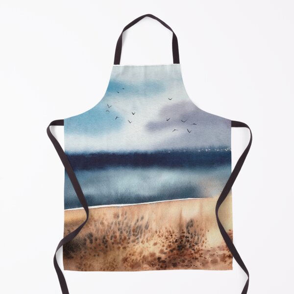 Aperçu de l'œuvre Aquarelle abstraite Seascape créée et vendue par lunaisdrawing.