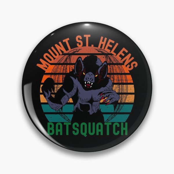 Item preview, I Believe In Mount St Helens Batsquatch Cryptid Cryptozoology Retro Sunset designed and sold by RKSDesigns.