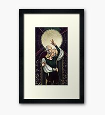 The moon Framed Print