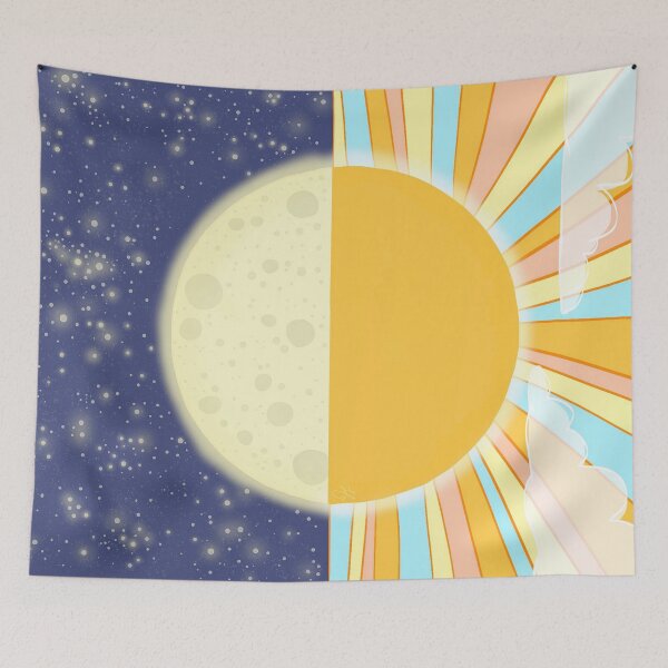 Item preview, Sun and Moon designed and sold by artsbyh.