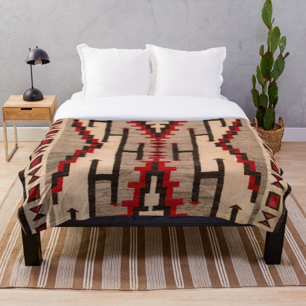 1925 NAVAJO INDIAN TAPESTRY Throw Blanket