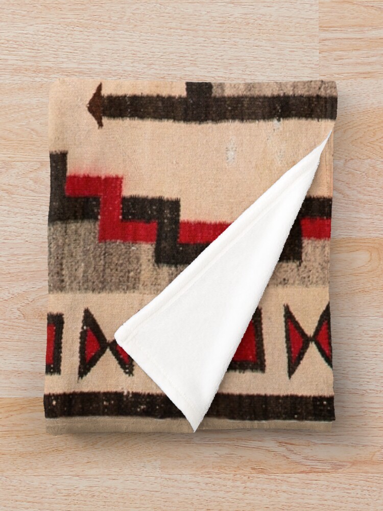 Alternate view of 1925 NAVAJO INDIAN TAPESTRY Throw Blanket