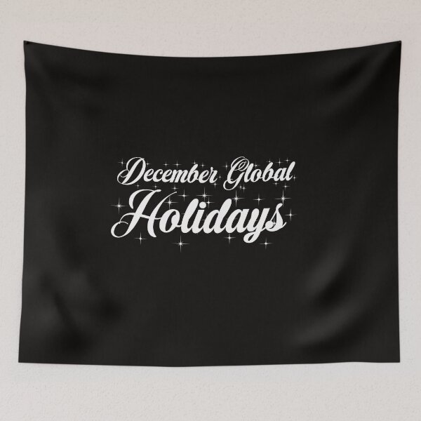 Item preview, December Global Holidays Black designed and sold by DamaliePierre.